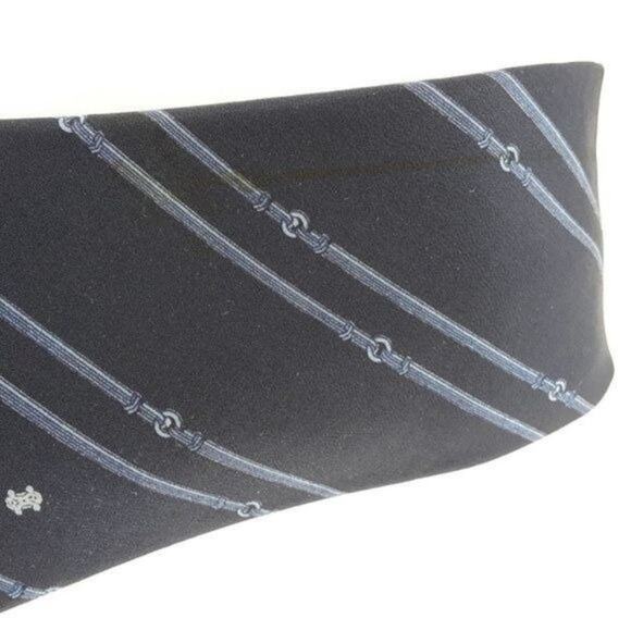 Celine Paris Navy and Light Blue Neck Tie - Picture 3 of 11